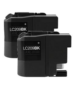 Brother LC209BK Black Super High-Yield Compatible Ink Cartridge