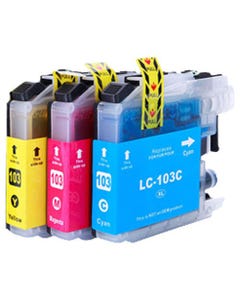LC103 (Replaces LC101) Color Compatible High Yield Ink Cartridge 3-Pack