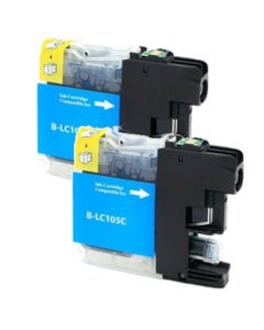 Brother LC105C Cyan Super High-Yield Compatible Ink Cartridge
