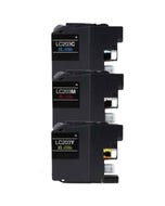 Brother LC203 (Replaces LC201) Color Compatible High Yield Ink Cartridge 3-Pack