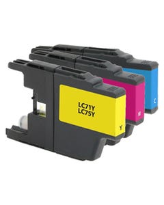 LC75 (Replaces LC71) Color Compatible High Yield Ink Cartridge 3-Pack