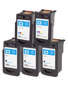 Canon PG-261XL & CL-261XL Remanufactured High Yield Ink Cartridge