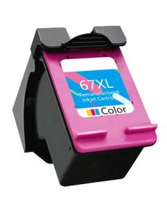 HP 67XL (3YM58AN) Color Remanufactured High Yield Ink Cartridge