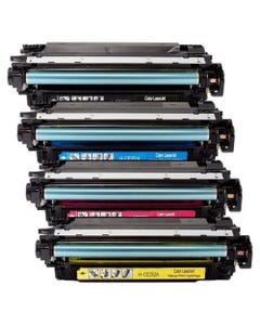 HP 504X & 504A Remanufactured Laser Toner Cartridges 4-Pack